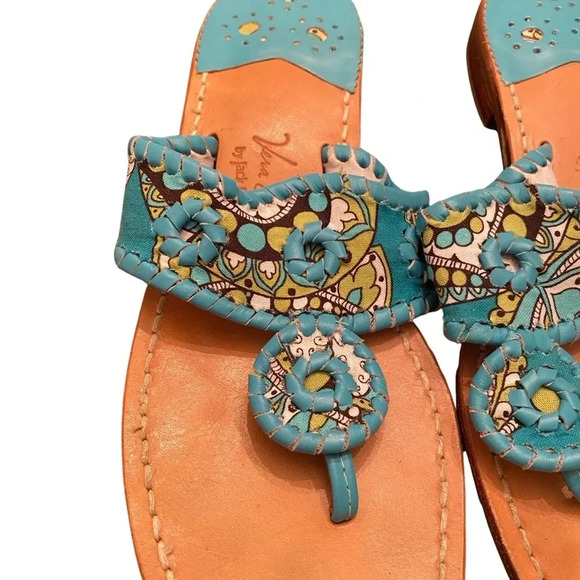 Jack Rogers Vera Bradley Peacock Sandals - Picture 5 of 8